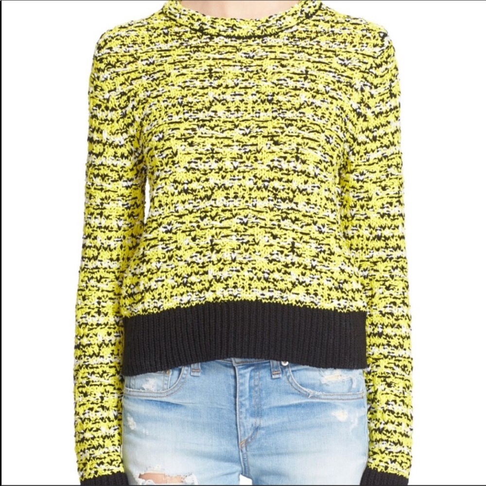 Rag & Bone Yellow And Black Sweater. Size Large. - image 2